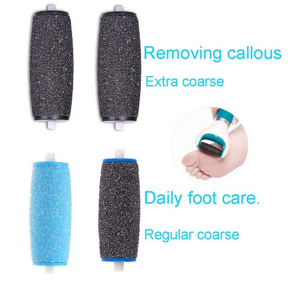 8-Pack Extra Coarse and Regular Coarse Replacement for Amope Pedi Refills Roller Used for Amope Pedi Perfect Foot Files Remover (4+4)