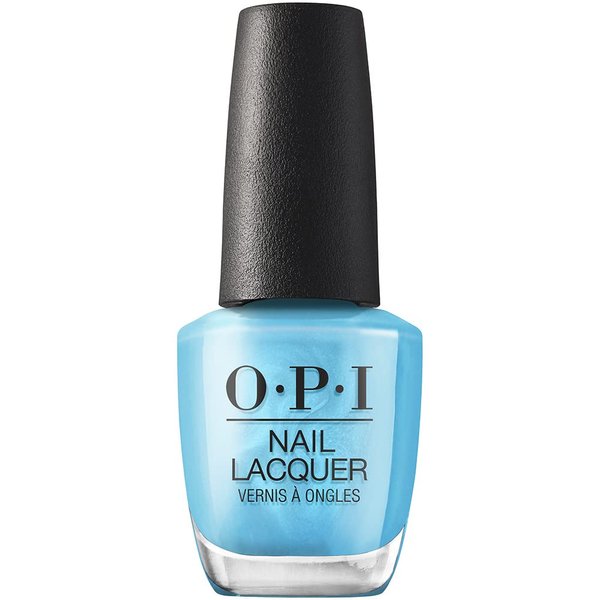 OPI Nail Lacquer, Opaque & Vibrant Pearl Finish Blue Nail Polish, Up to 7 Days of Wear, Chip Resistant & Fast Drying, Summer 2023 Collection, Summer Make the Rules, Surf Naked​, 0.5 fl oz