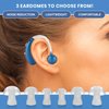 Digital Hearing Amplifier Pair - Rechargeable -Operated BTE Personal Sound Assist Device with 2 Modes, Volume Control & Noise Cancelling, Behind-The-Ear Aids for Adults and Seniors