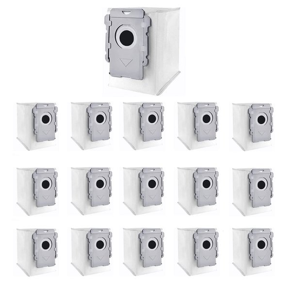 16 Packs Vacuum Bags for iRobot Roomba i7, i7+, i7Plus, i8, i8+, i3, i3+, i4, i4+, i6, i6+, j6, j6+, j7, j7+, j8, j8+, s9, s9+, s9Plus, i and s Series Clean Base Automatic Dirt Disposal Bags (16pack)