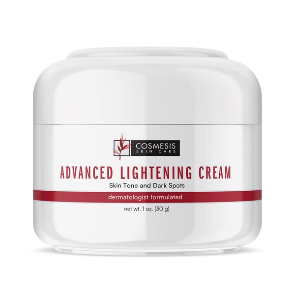 Cosmesis Advanced Lightening Cream - Reduce Dark Spots, Rejuvenate Skin Tone, Younger-Looking Skin, Indian Gooseberry, Niacinamide, Alpha Arbutin - 1 oz