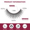 10 pairs false eyelashes natural, reusable microfiber fake eyelash, sweat-proof eye lashes, natural and beautiful, easy to wear,
