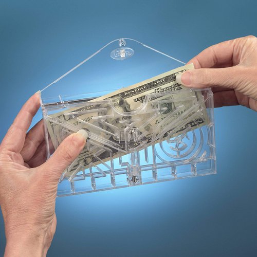 BILZ Money Puzzle E-Lope - Brain Teasing Maze for Cash or Tickets - Fun Way to Give Gifts - Perfect for Christmas and Holiday Presents - Reusable Puzzle for Kids, Adults and All Ages