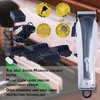 Caliber Pro 9MM Mabuchi Clipper - Professional Hair Cutting Tool Set - Cordless Electric Clippers with 5 Comb Guards, Blade, Oil, USB Charging Cord & Brush - Personal Hair Grooming Kit for Men