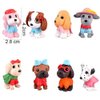 8pcs Dog Cake Topper, Puppy Cake Topper Cupcake Topper, Mini Dog Puppy Figurines Toy, Dog Cake Decorations for Kids Birthday Baby Shower Dog Animal Theme Party Supplies