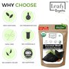 Leafy Organic Coconut Activated Charcoal Powder - 1 lb / 16 Oz - Whitens Teeth, Rejuvenates Skin and Hair, Supports Better Digestion