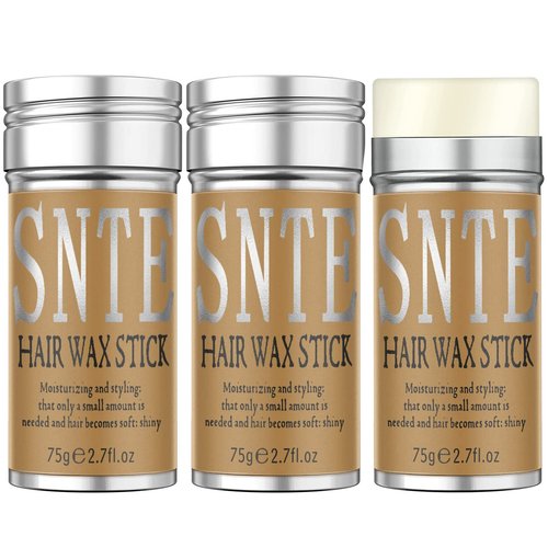 Hair Wax Stick for Smoothing Flyaways & Taming Frizz, 3PCS - New Upgrade Slick Stick for Wigs, Women & Baby Hair