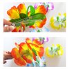 Kinteshun Hawaiian Flower Hair Clip Fabric Artificial Flower Hair Clip Hairpin Barrette Headdress Bobby Pins Headwear Hair Accessories for Beach Holiday Party (Hibiscus Flower)