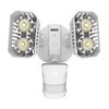 SANSI LED Security Lights, 18W (150Watt Incandescent Equiv.) Motion Sensor Lights, 1800lm 5000K Daylight Waterproof Outdoor Floodlights with Adjustable Dual-Head, White