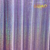 LQIAO Sparkling Holographic Laser Backdrop: Shimmer Sequin - Waterproof Easy to Clean - Use for Birthday, Wedding, Christmas, Thanksgiving Anniversary Party Decor - Size 5ftx7ft Lavender