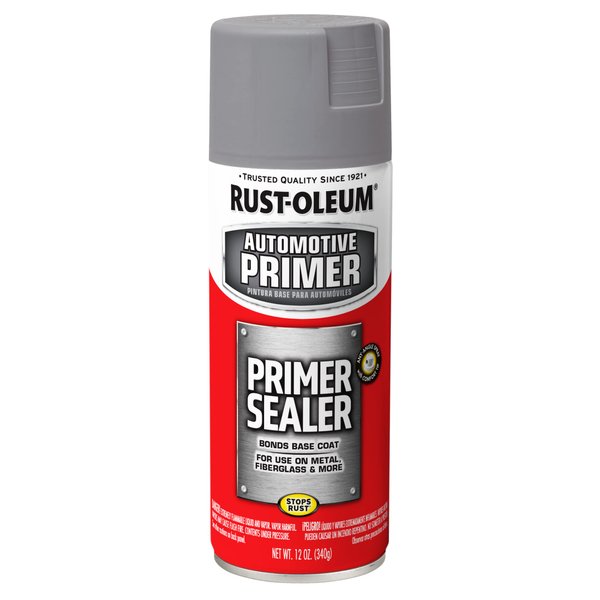 Rust-Oleum 249321 Primer Sealer Gray Aerosol 12Oz, 12 Fl Oz (Pack of 1), Grey, 11