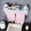 Dollhouse Towel Rack, 1:12 Towel Rack Makeup Cosmetic Set Dollhouse Bathroom Accessories