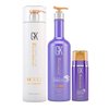 GK HAIR Global Keratin pH+ Pre-Treatment Clarifying Shampoo 1000ml - Silver Bombshell Shampoo 710ml - Leave In Bombshell Cream 100ml