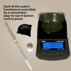 GemOro Platinum PCT101 Mini Carat Scale | Precise Jewelers Premium Class Weigh Gemstones & Diamonds | Digital Precision Tool Expert Professional Reading & Accuracy 100ct x 0.005ct Readability (Black)