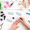 4 Pieces Handle Nail Brush Nail Hand Scrubbing Cleaning Brush (Small, Multicolor)