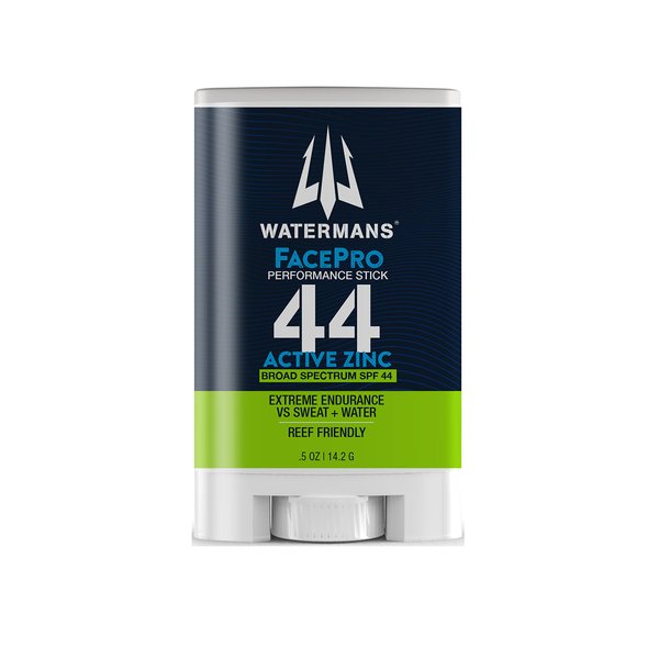 Watermans FacePro SPF 44 Sunscreen Stick for Face, Zinc Oxide Sunscreen Stick, Reef Safe Sunscreen, Broad Spectrum Face Sunscreen, Mineral Sunscreen