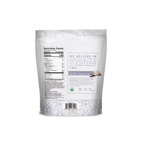 Dr. Mercola, Organic Miracle Whey Vanilla Protein Powder, 20.6oz(585g), Non GMO, Soy Free, Gluten Free, USDA Organic