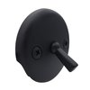 Westbrass D92-62 3-1/8" Trip Lever Bathtub and Shower Drain Kit with 2-Hole Overflow Faceplate, 1-Pack, Matte Black