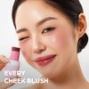 House of Hur Every Cheek Blush | Hydrating Moisture Blush Stick | Super Food Extracts | 0.23 Oz (5 Colors) - Playful Rosie