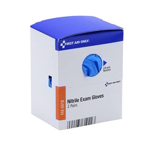 First Aid Only SmartCompliance Refill Nitrile Gloves, 2 Pairs per Box