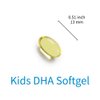 Lovita Kids Super Smart DHA, 150mg DHA and 30mg EPA of Omega 3 Fatty Acids, Supports Brain Health, Natural Lemon Flavor, 30 Chewable Softgels