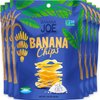 Banana Chips Sea Salt Healthy Chips - 1 Billion Probiotics healthy snacks for adults and kids, Gluten free Vegan Paleo non gmo Unsweetened Dried bananas kids snacks for school by Banana Joe x6