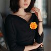 Frcolor Artificial Big Rose Flower Hairpin Hair Clips Flower Brooch for Women Party (Orange)