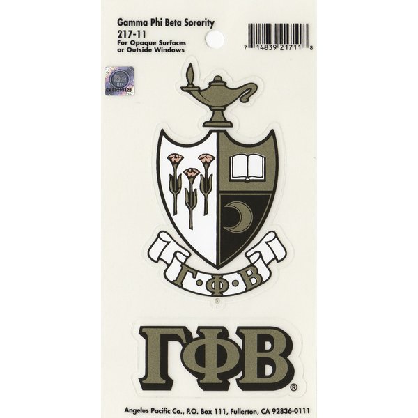 Gamma Phi Beta Sorority Crest Sticker