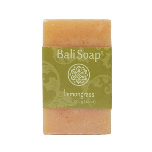 Bali Soap - Lemongrass Natural Soap - Bar Soap for Men & Women - Bath, Body and Face Soap - Vegan, Handmade, Exfoliating Soap - 3 Pack, 3.5 Oz each
