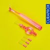 Curaprox CPS 08 Prime Start Interdental Brushes Set, 5 Interdental Brushes CPS 08 + 1 UHS 409 Holder + 1 UHS 470 Holder, 0.8 mm Diameter, 3.2 mm Effectiveness, Pink
