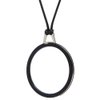 TERAISE Reading Glasses Necklace Readers for Women Anti-loss Lightweight Eyeglasses Portable Monocle Glasses with Exquisite Case(Black-2.5X)