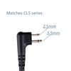 KEYBLU D-Ring Walkie Talkie Earpiece/Headset for CP200 CP200d CLS1410 CLS1110 CLS1413 CLS1450 Two Way Radio (Motorola)