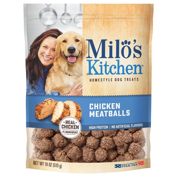 Milo's Kitchen Dog Treats, Chicken Meatballs, 18 Ounce