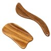 yueton 2PCS Sandalwood Scraping Board Wooden Gua Sha Board Gua Sha Facial Body Massage Tool for Face and Body Treatment, Relieve Tensions and Reduce Puffiness