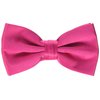 Stacy Adams Men's Satin solid Bow Tie, Fuchsia, One Size
