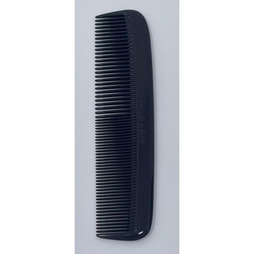 G.B.S (15 Pack) Pocket Comb Black Unbreakable Round Teeth Course Fine Pocket Beard & Mustache Combs for Men's Hair (Black, 5 Inch (Pack of 15))