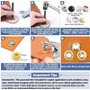 1203Pcs Grommet Tool Kit with Eyelet Pliers, PAXCOO 1/4 Inch 6mm(Inside Hole Size) Fabric Grommet Kit with Fabric Eyelets Grommets, Washers, and Hole Punch Grommet Hand Press kit
