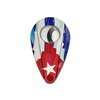 Xikar Xi2 Cigar Cutter Turano Flag Series, Spring-Loaded Double Guillotine Action, 440 Stainless Steel Blades with Rockwell C Rating of 57, Cuba Flag