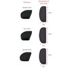 Setex Gecko Grip Ultra-Thin 0.6mm Anti Slip Eyeglass Nose Pads, (5 Black Pair) USA Made, Innovative Microstructured Fibers, 0.6mm x 7mm x 16mm