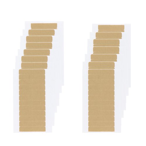 MAXITA 180 Pieces Hair Extension Tape Adhesive No-Residue Replacement Tape for Hair Extensions Double Sided Extension Tape Tabs Human Hair Tape 1.6 * 0.3 inch per Piece