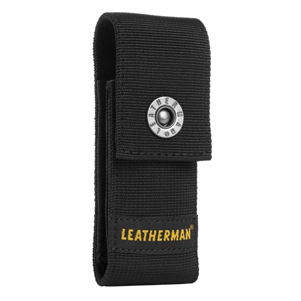 LEATHERMAN, Premium Nylon Snap Sheath, Fits 3.25” to 4.5” Multi-Tools, Black, Medium