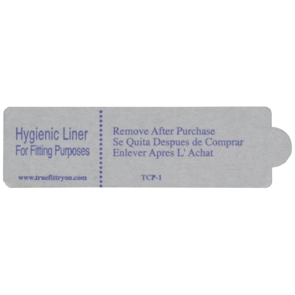 True Fit Try On Hygiene Strips for Swimwear and Lingerie - Adhesive Hygienic Liners for Retail Clothing - Panty and Swimsuit Liners for Women - Made in the USA (1-1/2" X 5-⅜”, Tab Cut, 1000 Count)