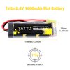 TATTU 8.4V 1600mAh NiMH Flat Battery Pack with Mini TMY Female Connector Assembled with 16G Wire