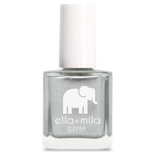 ella+mila Mirror Mirror Nail Polish - Dream Collection - Quick Dry, Long-Lasting, Chip-Resistant, Metallic Silver, Vegan, Cruelty-Free Nail Polish