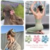 Flower Hair Clips, Hawaiian Plumeria Hair Clips for Thin Hair, Preppy Flower Claw Clip, Hawaii Hair Accessories for Thick Hair, 6 Pack Big Cute Hair Clips for Women Girls