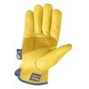 Water Resistant Leather Work Gloves, Grain Cowhide, Palm Patch, HydraHyde Technology, Medium (1201M)