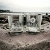 Brindle Southern Farms Supernatural Inspired Gift Set of 2 SPN Etched Rocks Glasses: Stay Inside the Salt Ring and Dean's Baby, Whiskey Glass Supernatural Gift for TV Show Fan