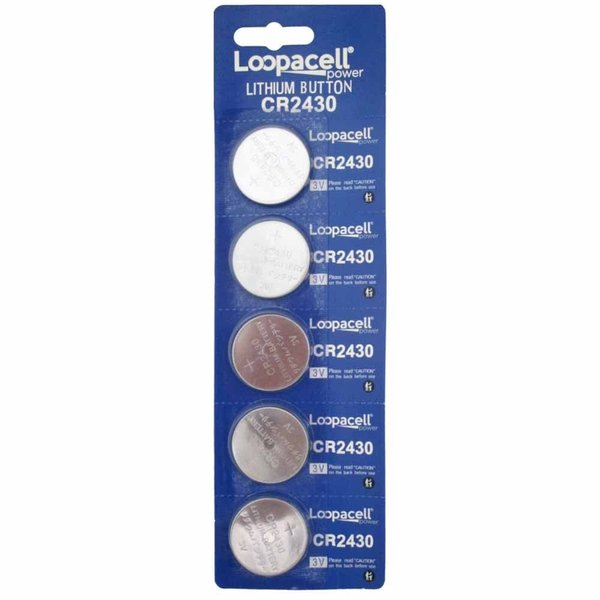 LOOPACELL Lithium Battery CR2430-10 Pcs Pack - 2 Blisters 3V Lithium Button Cell