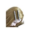 Vpang 2 Pcs Shiny Rhinestone Diamond Hair Barrette Clip Hair Pin Hair Clip Bobby Pins Duckbill Alligator Clip Pin Hair Accessories for Women Girls (White)