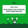 Greenies Feline Adult Dental Cat Treats, Tempting Tuna Flavor, 9.75 oz. Tub